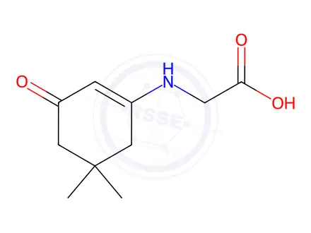Chemical structure of (5,5-Dimethyl-3-oxocyclohex-1-en-1-yl)glycine