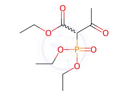 Chemical structure of 2-(Diethoxyphosphinyl)-3-oxobutanoic acid ethyl ester