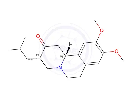 Chemical structure of trans-Tetrabenazine