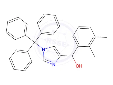 Chemical structure of Alpha-(2,3-Dimethylphenyl)-1-(trityl)-1H-imidazole-4-methanol