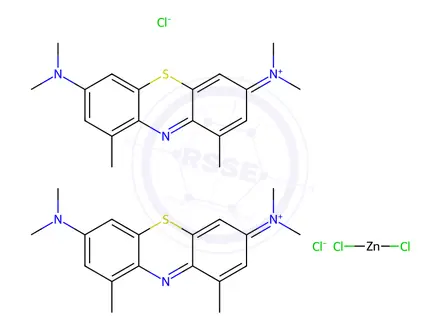 Chemical structure of 1,9-Dimethyl-methylene Blue Zinc Chloride Double Salt