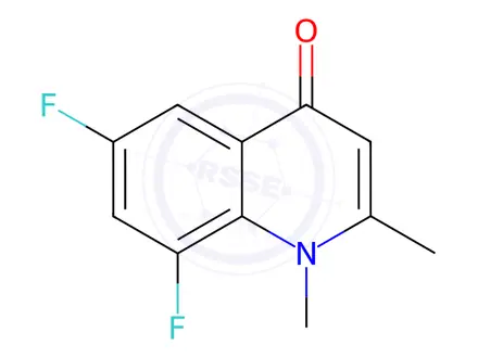 Chemical structure of 6,8-Difluoro-1,2-dimethylquinolin-4(1H)-one