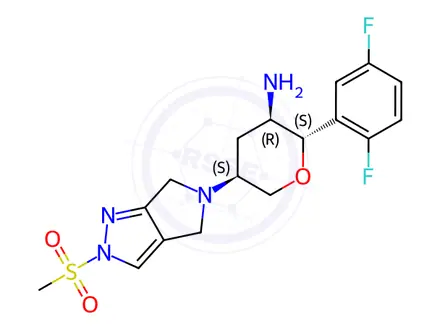 Chemical structure of (2S,3R,5S)-Omarigliptin