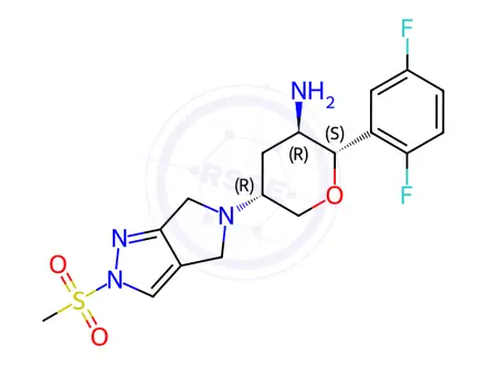 Chemical structure of Omarigliptin Impurity 17