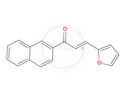 Chemical structure of (E)-3-(2-FURYL)-1-(2-NAPHTHYL)-2-PROPEN-1-ONE