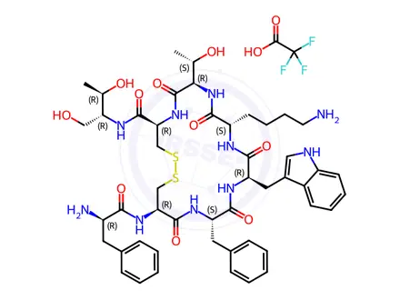 Chemical structure of D-Throl6-Octreotide