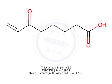 Chemical structure of Thioctic acid Impurity 136