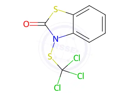 Chemical structure of N-Trichloromethylthiobenzothiazolone