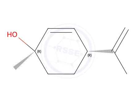 Chemical structure of (1R,4R)-1-methyl-4-(prop-1-en-2-yl)cyclohex-2-en-1-ol