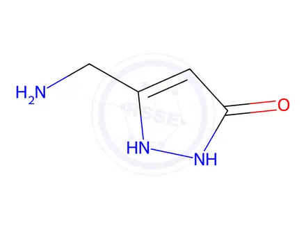 Chemical structure of 5-aminomethylpyrazolin-5-one