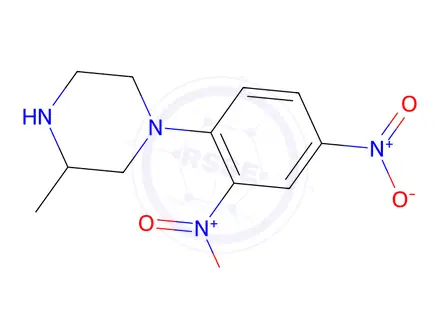 Chemical structure of 1-(2,4-Dinitrophenyl)-3-methylpiperazine
