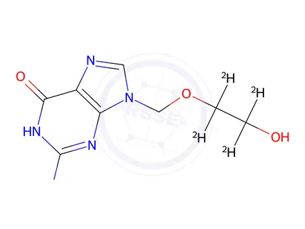 Chemical structure of Acyclovir D4