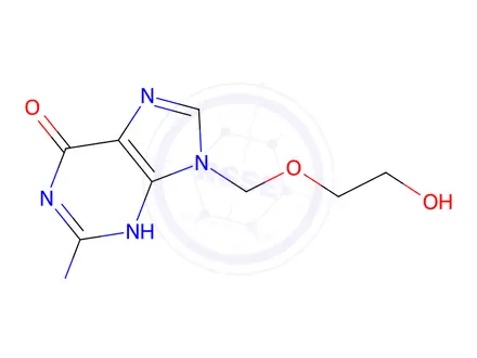 Chemical structure of Acyclovir
