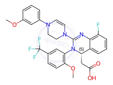 Chemical structure of Letermovir Impurity 142