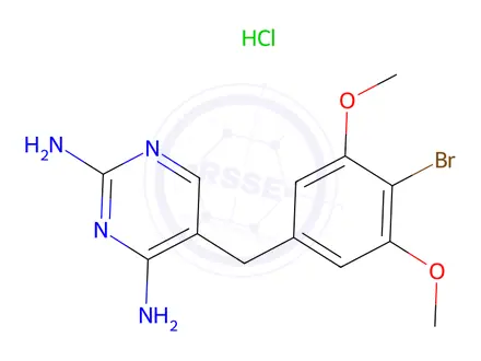 Chemical structure of Brodimoprim Hydrochloride
