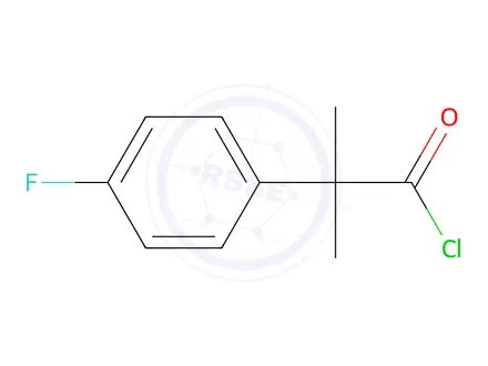 Chemical structure of 2-(4-Fluorophenyl)-2-methylpropanoyl chloride
