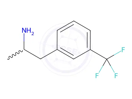 Chemical structure of Fenfluramine Impurity 4 (Norfenfluramine)