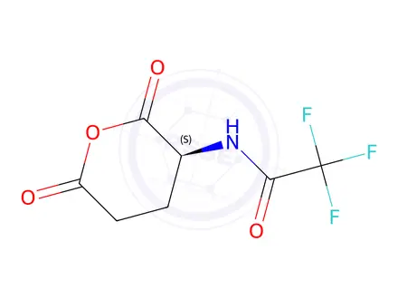Chemical structure of L-N-TRIFLUOROACETYLGLUTAMIC ANHYDRIDE