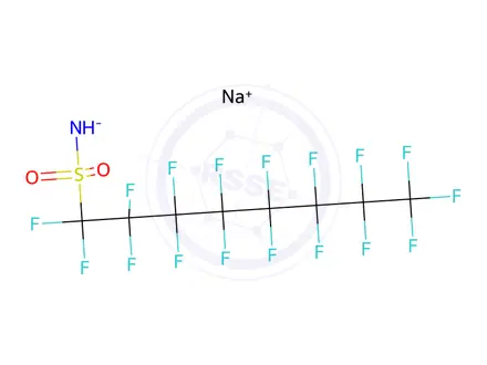 Chemical structure of Perfluorooctanesulfonamide Sodium salt (1:1) (PFOSA-Na)