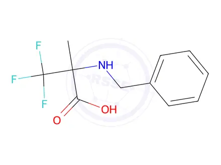 Chemical structure of 2-(Benzylamino)-3,3,3-trifluoro-2-methylpropanoic acid