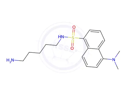 Chemical structure of Dansylcadaverine