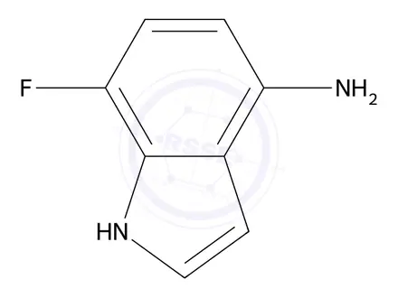 Chemical structure of 7-Fluoro-1H-indol-4-amine