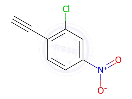 Chemical structure of 2-Chloro-1-ethynyl-4-nitrobenzene