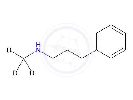 Chemical structure of N-(Methyl-d3)-3-phenylpropylamine