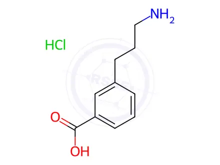 Chemical structure of 3-(3-Aminopropyl)benzoic Acid Hydrochloride