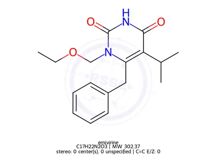 Chemical structure of Emivirine