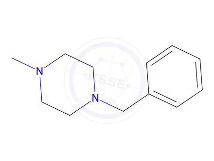 Chemical structure of 1-Methyl-4-(phenylmethyl)piperazine