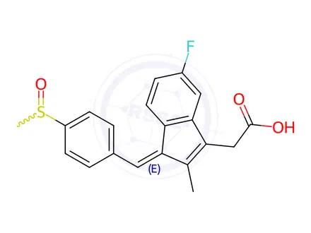 Chemical structure of Sulindac