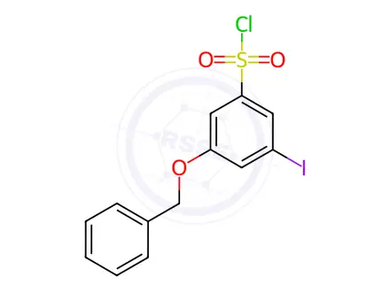 Chemical structure of 3-(Benzyloxy)-5-iodobenzenesulfonyl chloride