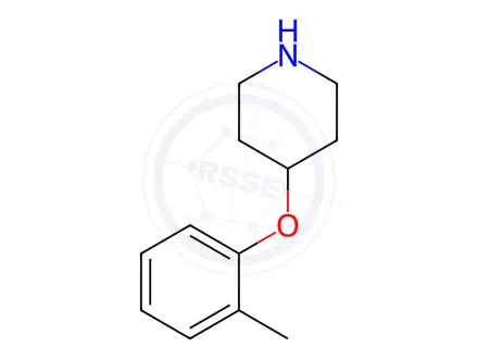 Chemical structure of 4-(2-Methylphenoxy)piperidine