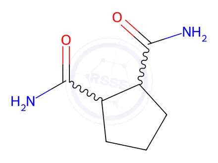 Chemical structure of 1,2-Cyclopentane diformamide
