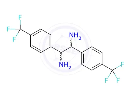 Chemical structure of 1,2-Ethanediamine, 1,2-bis[4-(trifluoromethyl)phenyl]-