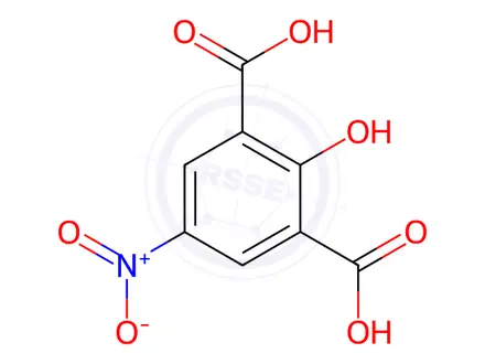 Chemical structure of 2-Hydroxy-5-nitroisophthalic Acid
