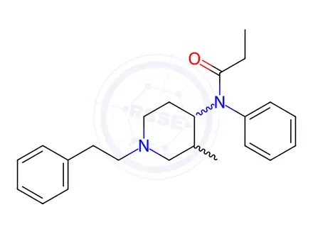 Chemical structure of 3-Methylfentanil