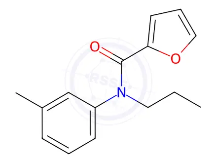 Chemical structure of N-(3-methylphenyl)-N-propylfuran-2-carboxamide
