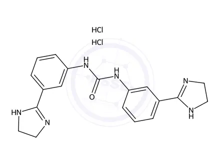 Chemical structure of Imidocarb dihydrochloride