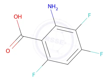 Chemical structure of 2-aMino-3,4,6-trifluorobenzoic acid