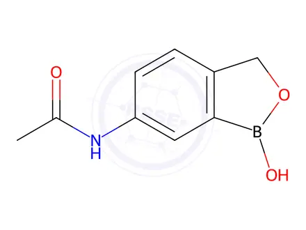 Chemical structure of N-(1-Hydroxy-1,3-dihydrobenzo[c][1,2]oxaborol-6-yl)acetamide