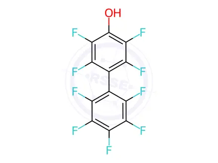 Chemical structure of 4-Hydroxynonafluorobiphenyl
