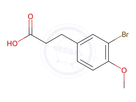Chemical structure of 3-(3-Bromo-4-methoxy-phenyl)-propionic acid