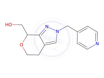 Chemical structure of (2-(Pyridin-4-ylmethyl)-2,4,5,7-tetrahydropyrano[3,4-c]pyrazol-7-yl)methanol