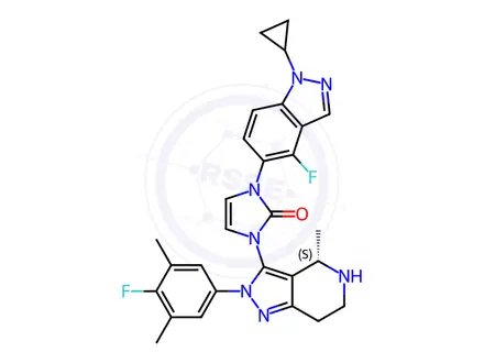 Chemical structure of Orforglipron Impurity 222
