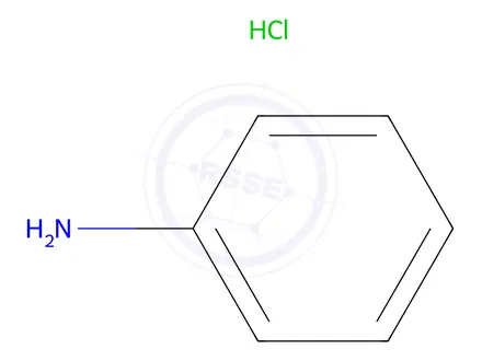 Chemical structure of Aniline hydrochloride