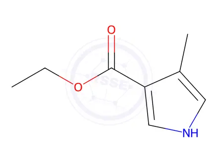 Chemical structure of Ethyl 4-methyl-1H-pyrrole-3-carboxylate