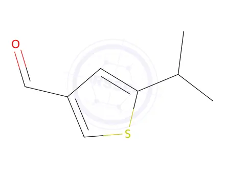Chemical structure of 3-Thiophenecarboxaldehyde, 5-(1-methylethyl)-(9CI)