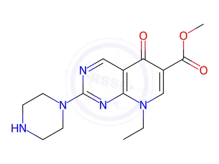 Chemical structure of Pipemidic Acid Impurity 8 (Pipemidic Acid Methyl Ester)